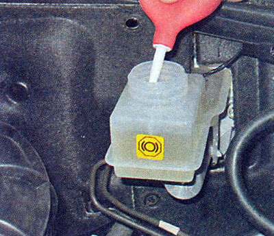 Сколько тормозной жидкости в системе приора